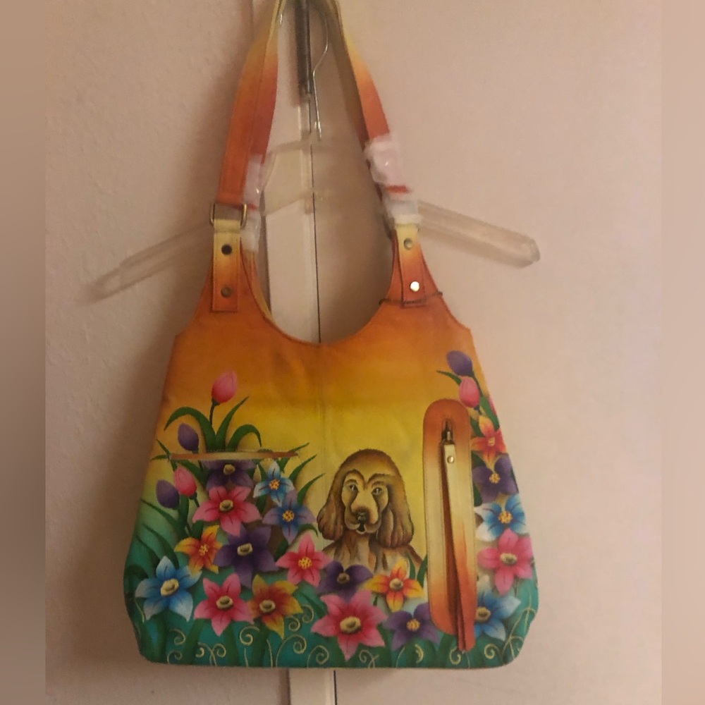 Sukriti Handpainted Leather Bag- $200 or $180 w/offer